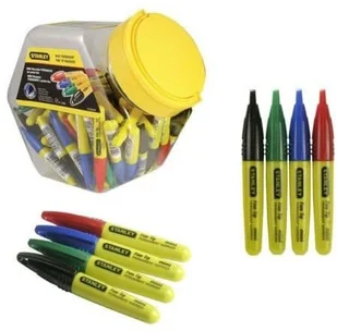 Stanley Mini markery 72szt. - różne kolory standard 1-47-329 - Akcesoria do urządzeń pomiarowych - miniaturka - grafika 2
