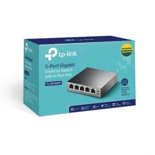 TP-Link TP-LINK TL-sf1005p 5-Port 10/100 Desktop Switch 4 X PoE TL-SF1005P - Switche - miniaturka - grafika 2