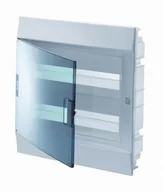 Rozdzielnie elektryczne - ABB Obudowa podtynkowa IP41 MISTRAL41F drzwi przeźroczyste 24 moduły 2 rzędy N+PE MISTRAL41F 24M IP41 P/T - miniaturka - grafika 1