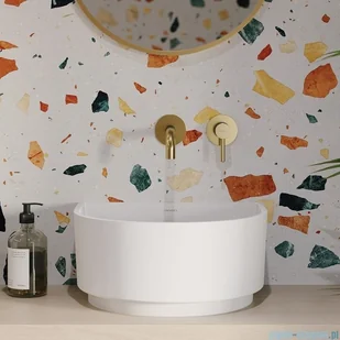 Omnires Cadence umywalka nablatowa 42x37 cm biały mat CADENCE420BM | - Umywalki Omnires Cadence umywalka nablatowa 42x37 cm biały mat CADENCE420BM | - Umywalki - miniaturka - grafika 5