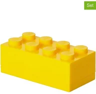 Pojemniki na zabawki - Lego Pojemniki (3 szt.) "Mini 8" w kolorze żółtym - 9,2 x 4,3 x 4,6 cm - miniaturka - grafika 1
