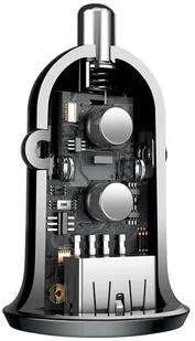 Baseus Grain Pro ładowarka samochodowa 2x USB 4,8 A czarny (CCALLP-01) - Ładowarki samochodowe - miniaturka - grafika 24