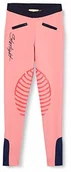 Bryczesy - HKM 9228 Legginsy jeździeckie Starlight, silikonowe obszycie kolan dziewczynki, różowe/ciemnoniebieski, 46 9228-3869-0550 - miniaturka - grafika 1