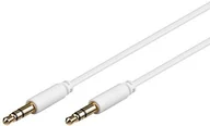 Kable - Goobay Kabel audio wideo 3,5 MM wtyczka stereo > 3,5 MM wtyczka stereo 3,0 m Biały, 1 szt. 69114 - miniaturka - grafika 1