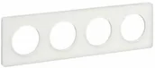Klawisze i ramki - Schneider Ramka poczwórna Odace Touch S52P808R biała/szklana biel - miniaturka - grafika 1