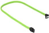 Kable komputerowe i do monitorów - Sharkoon SATA III Kabel kątowy zielony - 60 cm - 4044951016570 - miniaturka - grafika 1