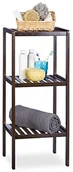 Półki łazienkowe - Relaxdays Regał łazienkowy bambus, 3 półki, drewniany regał regał, regał stojący regał, bambus, kuchnia,  HBT 80 x 34,5 x 33 cm, brązowy 10020914 - miniaturka - grafika 1