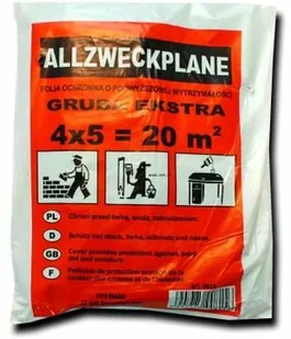 Folia Malarska Gruba Budowlana 4x5 M 67um - Folie i taśmy malarskie - miniaturka - grafika 3