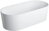 Wanny - Omnires Ovo M+ Wanna wolnostojąca 160x75 cm biały połysk OVOWWBP - miniaturka - grafika 1