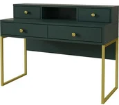 Biurka - Helvetia Biurko CLOE 03 Helvetia Zielony + złoty 24ZRLA03 - miniaturka - grafika 1