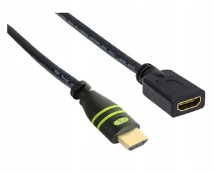 Techly Kabel Przedłużający HDMI/HDMI M/F Ethernet 0.2m 4K60Hz ICOC HDMI2-4-EXT002 - Kable - miniaturka - grafika 2