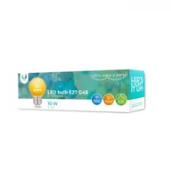 Żarówki LED - Forever Light Żarówka LED E27 2W 230V żółta G45 kulka - 5 sztuk RTV003600 - miniaturka - grafika 1