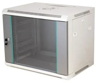 Alantec Aicom szafka rack 19"" 6U 600x450 szara drzwi szklane (SW-6U-600-450-N-DSJ-OP-RP-B-S) - Szafy rack - miniaturka - grafika 2