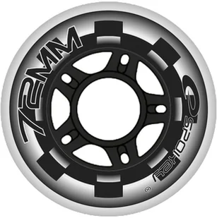 Spokey Kółka do rolek PU 72 MM - Akcesoria do skatingu - miniaturka - grafika 3