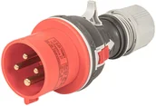 Osprzęt siłowy - Elektromet Wtyczka przenośna prosta 4P 32A 400V czerwona TWIST WPP 32/4 IP-44 922076 - miniaturka - grafika 1