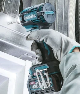 MAKITA akumulatorowa zakrętarka udarowa 1/4", 40V max Li-Ion, serii XGT + bluza na zamek z kapturem i logo XGT [R-0368] TD001GZ02 - Wkrętarki - miniaturka - grafika 7