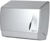 Stojaki i wieszaki na papier toaletowy - Masterline Pojemniki na ręczniki papierowe satyna pojemność 500 listków - miniaturka - grafika 1