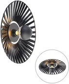 Lampy ścienne - QAZQA Wiejska lampa ścienna czarna 40 cm - Leia - miniaturka - grafika 1