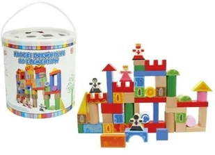 Brimarex DREWNO Drewniane KLOCKI 80 el. 1565532 - Klocki - miniaturka - grafika 2