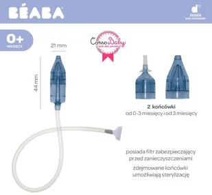 Beaba Aspirator do nosa od 0m Minidoo - Inne akcesoria do pielęgnacji dzieci - miniaturka - grafika 4