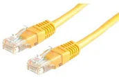 Patchcordy - Patchcord UTP kat.5e 0.25m żółty) - miniaturka - grafika 1