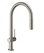 Baterie kuchenne - Hansgrohe Talis M54 Bateria kuchenna z wyciąganą wylewką stal szlachetna 72801800 - miniaturka - grafika 1