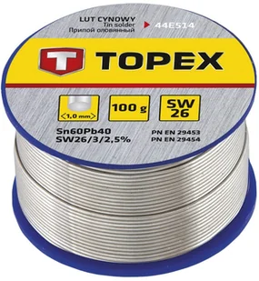 Topex Stop lutowniczy, 1mm, do elektroniki, 100g, , 44E514 - Akcesoria do lutowania - miniaturka - grafika 3