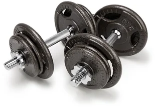 Abarqs Hantle treningowe żeliwne AbarQs 20KG 2x10kg HKS.20 - Hantle i ciężarki - miniaturka - grafika 3