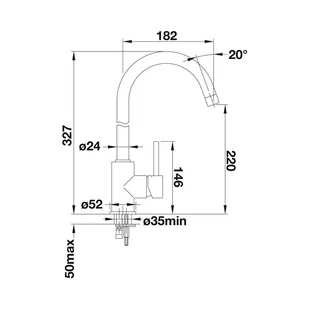 Blanco MIDA kawowy 519423 - Baterie kuchenne - miniaturka - grafika 3