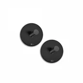 Wieszaki łazienkowe - Zack Wieszak na ręczniki Duplo czarny matowy 40447 + 40447 - miniaturka - grafika 1