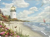 Obrusy i serwetki - Pimpernel portmerion PODKŁADKI KORKOWE PIMPERNEL Ray of Hope - morskie - ŚREDNIE - miniaturka - grafika 1