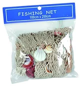 Pozostałe akcesoria barmańskie - Out of the Blue 830234 sieć na ryby z muszelkami, około 100 x 200 cm, w woreczku poliamidowym do zawieszenia 830234 - miniaturka - grafika 1