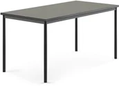 Meble do szkół i przedszkoli - AJ Produkty Stół SONITUS, 1600x800x760 mm, ciemno szare linoleum, antracyt - miniaturka - grafika 1