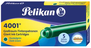 Pelikan NABOJE DŁUGIE GTP 5szt C.ZIELONE - Naboje i atramenty - miniaturka - grafika 3