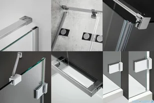 Radaway Euphoria KDJ Kabina 100x75 prawa szkło przejrzyste 383612-01R/383240-01R/383056-01 - Kabiny prysznicowe - miniaturka - grafika 3