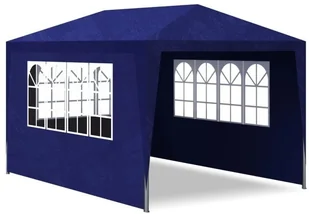 vidaXL Namiot imprezowy, 3 x 4 m, niebieski - Altany ogrodowe - miniaturka - grafika 7