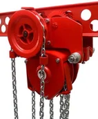 Wciągarki - 958 Wciągnik łańcuchowy przejezdny udźwig 3,2 T wysokość podnoszenia 10m zakres toru jeznego 220 mm) 95877702 77702-uniw - miniaturka - grafika 1