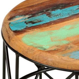 vidaXL Stoliki kawowe, 2 szt., lite drewno z odzysku Stoliki kawowe, 2 szt., lite drewno z odzysku - Stoły - miniaturka - grafika 5