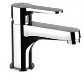 Baterie umywalkowe - Bruckner SIEGER bateria umywalkowa bez odpływu wysokość 126mm chrom 914.001.1 - miniaturka - grafika 1