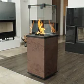 Kominki gazowe - Kratki ogrzewacz gazowy PATIO mini spiek kwarcowy OXIDE MORO automatyka pilot PATIO/MINI/G30/37MBAR/Q/O/M - miniaturka - grafika 1