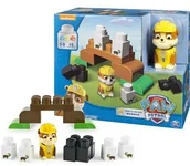 Klocki - Spin Master Klocki Psi Patrol Rubble zestaw z figurką - miniaturka - grafika 1