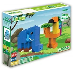 B&B BiOBUDDi Klocki BioBuddi - Dżungla/Jungle - Klocki przyjazne środowisku. 0106 - Klocki - miniaturka - grafika 3