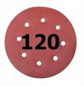 Akcesoria do urządzeń ogrodniczych - Papier Ścierny Krążek Do Szlifierki 190MM Rzep 120 - miniaturka - grafika 1