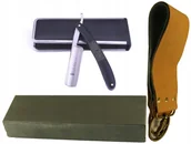 Brzytwy fryzjerskie - Brzytwa , Pas , Osełka - Zestaw do Golenia Titan - miniaturka - grafika 1