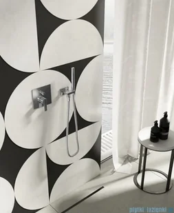 Kohlman Gixs zestaw prysznicowy z deszczownicą 35cm chrom QW210GR35 | - Zestawy prysznicowe - miniaturka - grafika 4