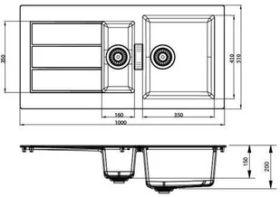 Franke Sirius SID 651 onyx Tectonite 114.0181.979 - Zlewozmywaki - miniaturka - grafika 4