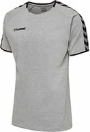 Koszulki sportowe męskie - Hummel hmlAUTHENTIC KIDS TRAINING TEE T-Shirt, Grey Melange 164 205380-2006-164 - miniaturka - grafika 1