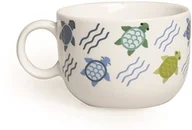 Filiżanki - Excelsa filiżanka Kubki Animals żółw 200 ML do herbaty, porcelana, biała/wielokolorowa, 8.5 x 8.5 x 6 cm 60409 - miniaturka - grafika 1