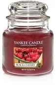 Świece - Yankee Candle Black Cherry 411 g Classic średnia świeczka zapachowa (YSSBC1 / - miniaturka - grafika 1