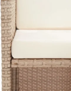 vidaXL 5 częściowy zestaw mebli ogrodowych z poduszkami rattan PE beżowy 46385 46385 - Meble ogrodowe - miniaturka - grafika 10